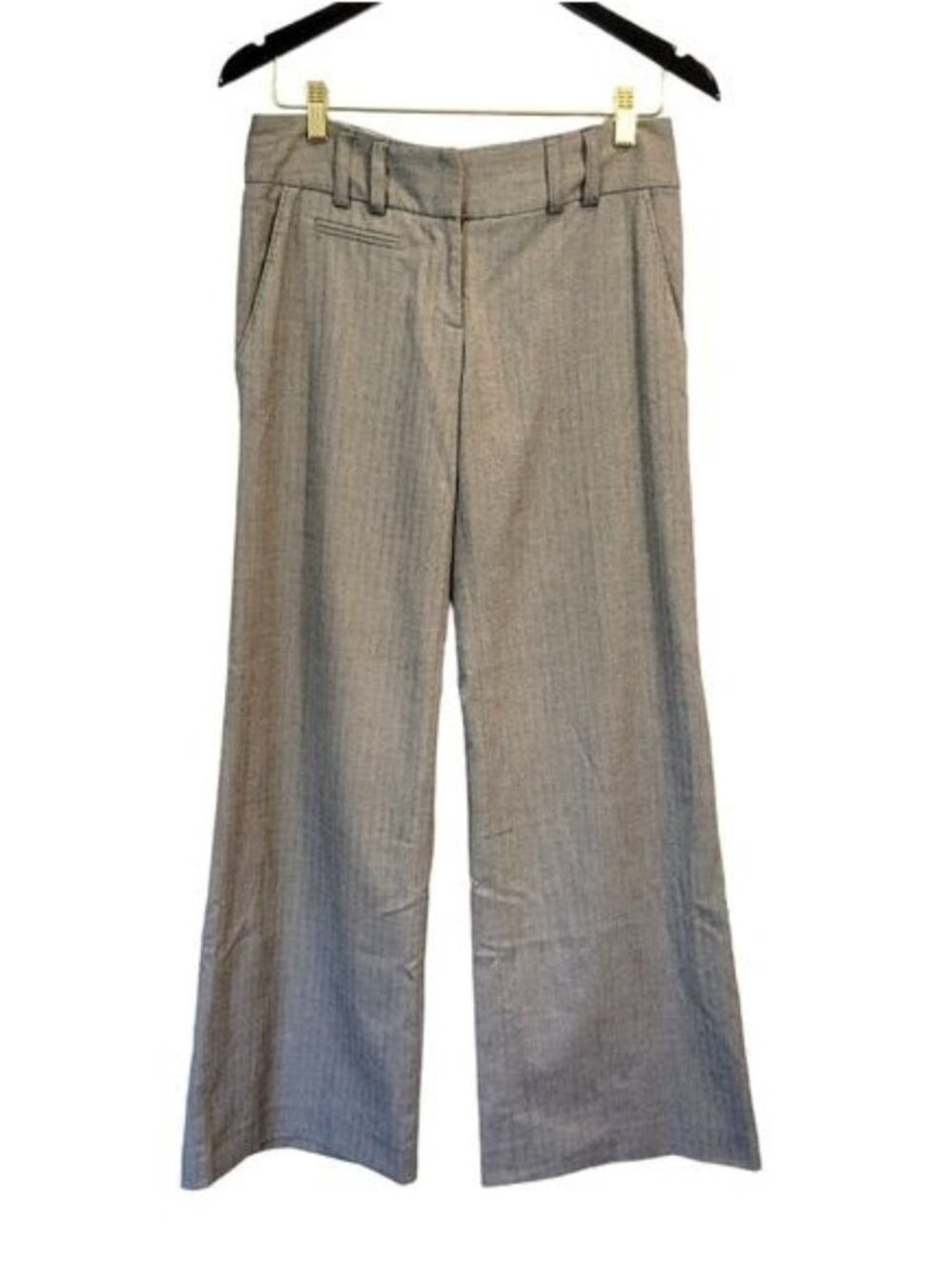 River Island | Wide Leg Boot Cut Career Trouser Dress Pants Gray